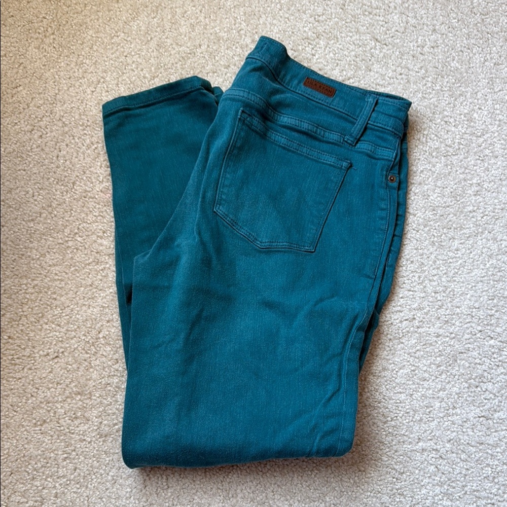 LILA RYAN Deep Teal Skinny Jeans with Stretch